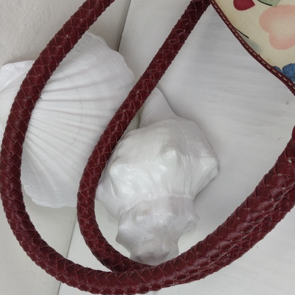 Brighton-esque Whimsical Heart Butterfly Croc-Embossed Leather Trim Purse Bag - Picture 6 of 16